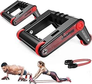 GION 3-In-1 AB Wheel Roller Push Up Bars And Pull Rope Tools Abdominal ...