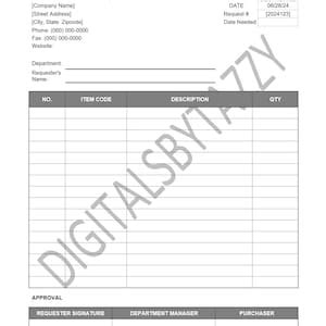 Image result for Material Request Form