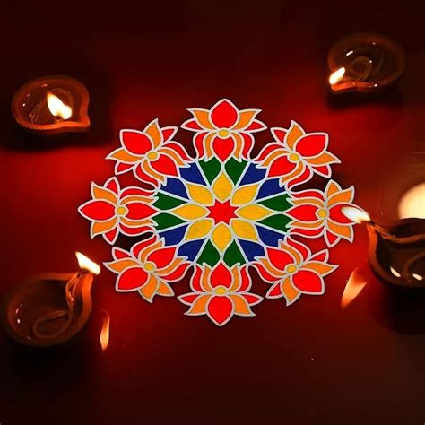 Reusable Portable Rangoli Template Mat. Readymade Rangoli Stencil Craft ...