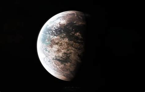 Wallpaper the atmosphere, oceans, exoplanet, Kepler-186 f for mobile ...