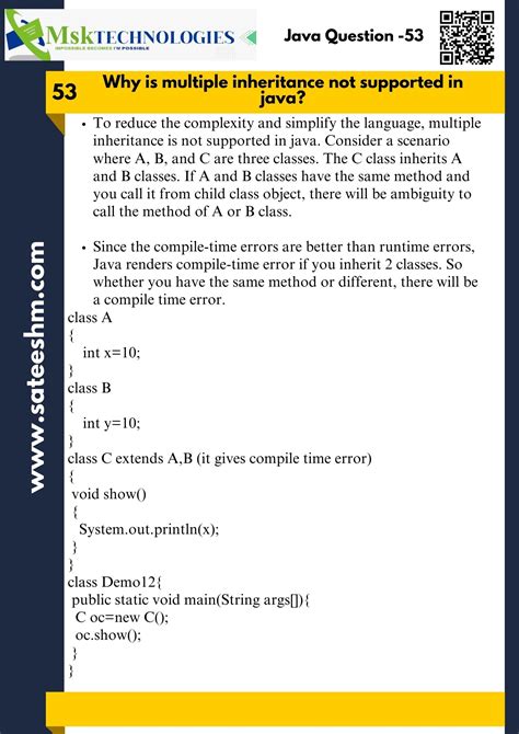 Image result for Why Multiple Inheritance Not in Java