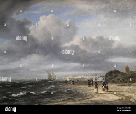 The Shore at Egmond-aan-Zee by Dutch Golden Age painter Jacob van ...