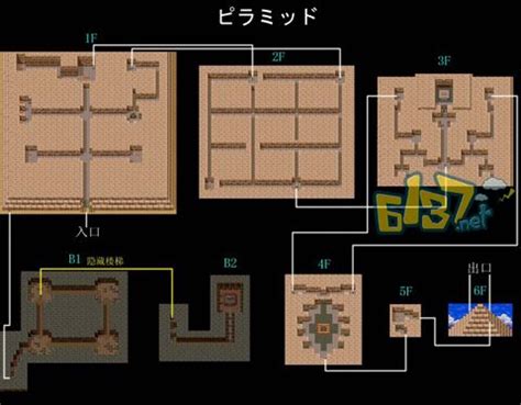 《勇者斗恶龙3》图文攻略迷宫一览：金字塔地图_6137游戏网