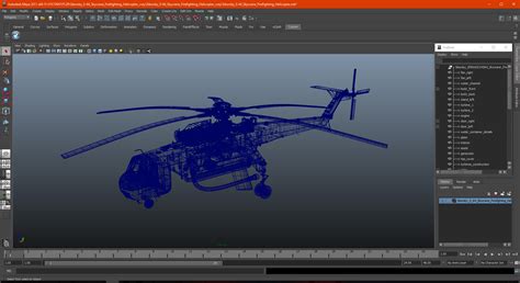 3D Sikorsky S-64 Skycrane Firefighting Helicopter | 3D Molier International