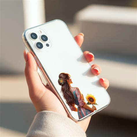 Girl with Sunflower Silicon Mobile Case – Cover Stall