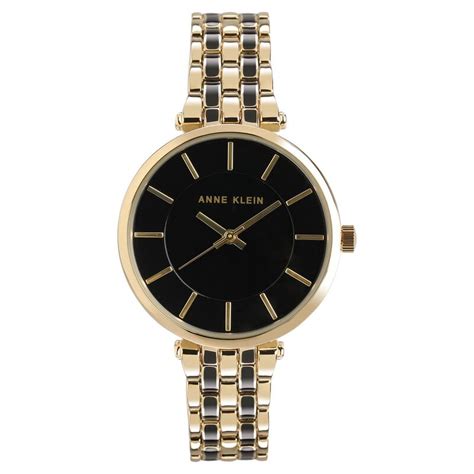 Buy Online Anne Klein Quartz Analog Black Dial Metal Strap Watch for ...
