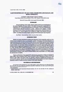 Karyomorphology of Liza parsia (Hamilton & Kuchanan) and Mugil cephalus ...