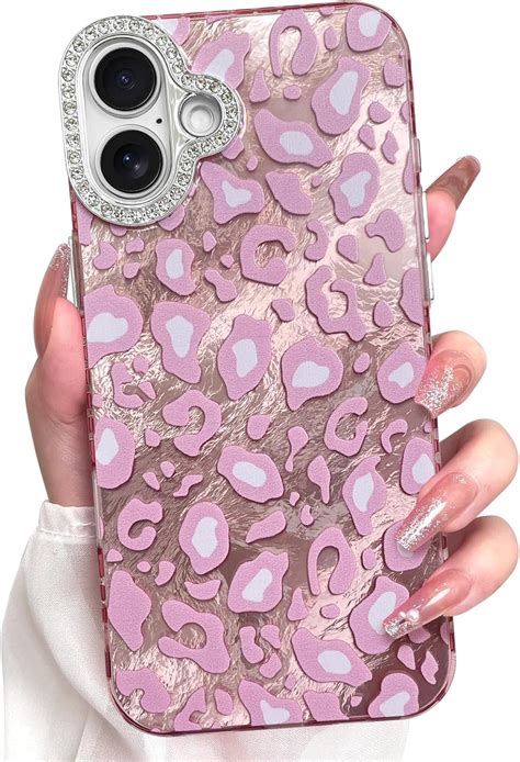Amazon.com: KANGHAR Case for iPhone 15 Leopard Printed Pattern Cute ...