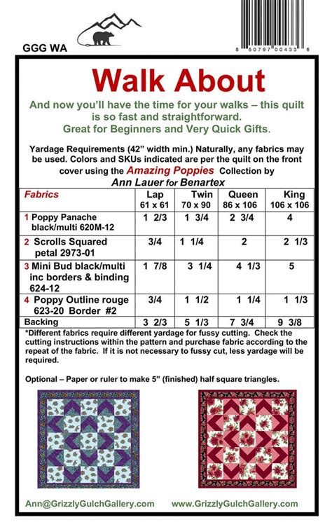 Image result for Walk About Quilt Pattern Tutorial