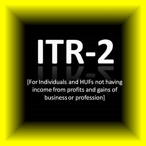 ITR -2 (Without Balance Sheet)