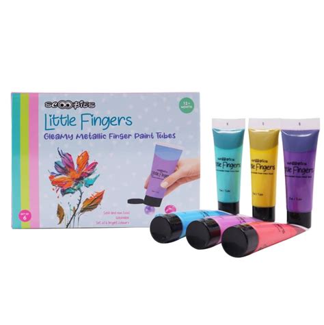 Scoobies Little Fingers Gleamy Metallic Finger Paint Tubes – The Mom Store