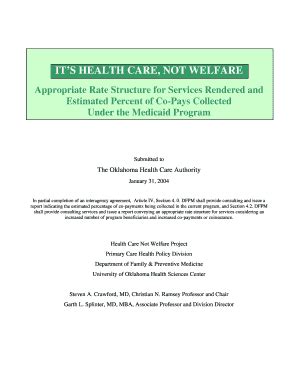 Fillable Online okhca Beneficiary Report Outline - okhca Fax Email ...