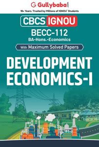Gullybaba IGNOU BA (Honours) 5th Sem BECC-112 Development Economics-I ...