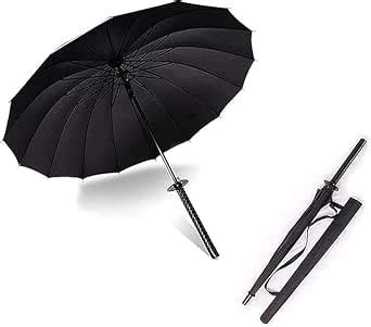 PUJI PUJI Samurai Umbrella – Windproof Semi-Automatic Umbrella with Sun ...