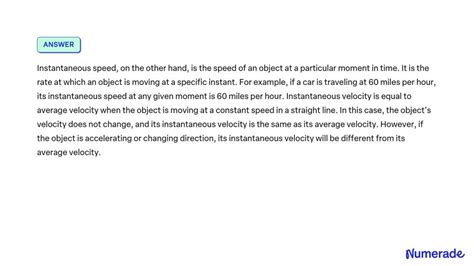 Image result for Instantaneous Speed Vs Average Speed