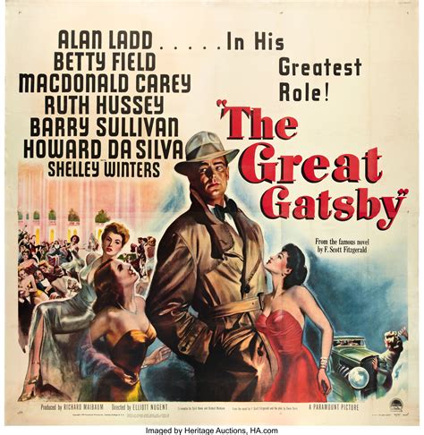 The Great Gatsby (Paramount, 1949). Six Sheet (81" X 81").. ... | Lot ...