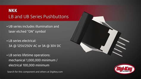 UB Series Pushbuttons and Indicators - NKK | DigiKey