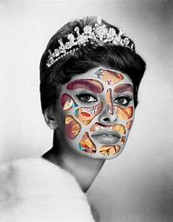 Image result for Mixed Media Collage Face