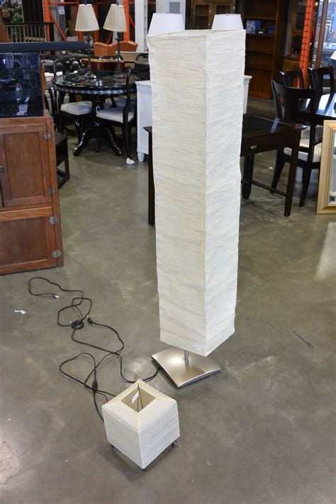 IKEA PAPER FLOOR LAMP AND TABLE LAMP