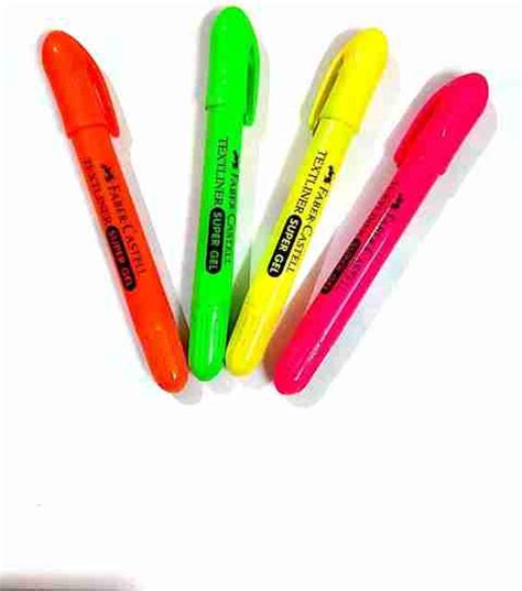 Flipkart.com | FABER-CASTELL FC 4 Piece Textliner Super Gel - Gel ...