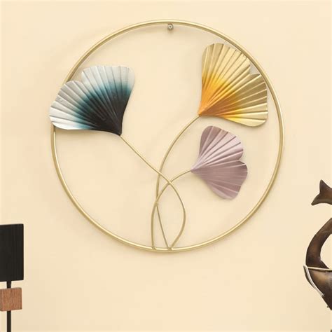 Buy VEDAS Ginko Metak Three Way Leaf Wall Accent from Vedas at just INR ...