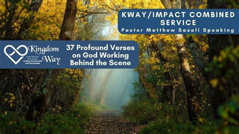 37 Profound Verses on God Working Behind the Scene - Kingdom Way