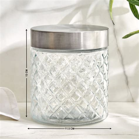 Buy Corsica Ava Glass Storage Jar with Lid - 950ml from Corsica by Home ...