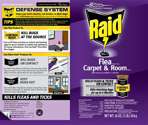 Buy Raid Flea Killer Plus Carpet & Room Spray, 16 oz Online at Lowest ...