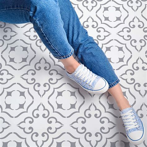 Amazon.com: STENCILIT® Malaga Large Floor Stencil - XL Stencil 18x18 in ...