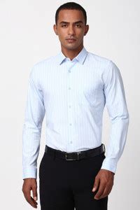 PETER ENGLAND Men Striped Casual Blue Shirt - Buy PETER ENGLAND Men ...