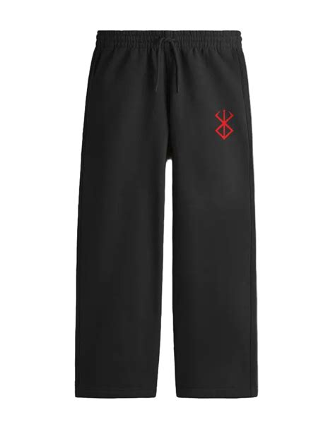 Berserk Embroidered Unisex Sweatpants | Anime Wear – Gymgasm.in