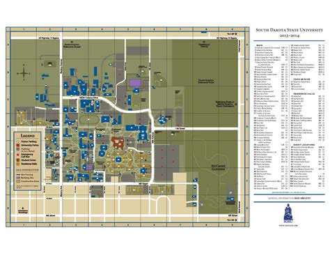 Sdsu Campus Map Printable/une Campus Map