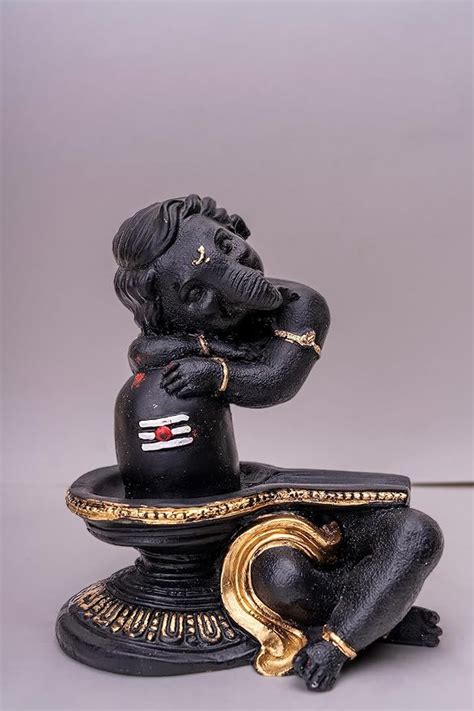 Buy Lord Ganesha Shivling Avatar for Home & Living Room Decor & Pooja ...
