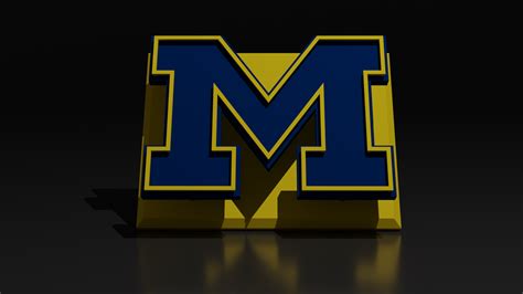 University Of Michigan Logo Wallpaper YouTheFan NCAA Michigan