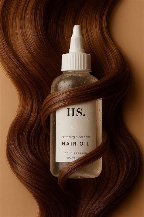 Buy HS. Cold Pressed Extra Virgin Coconut Hair Oil, Natural Nourishing ...