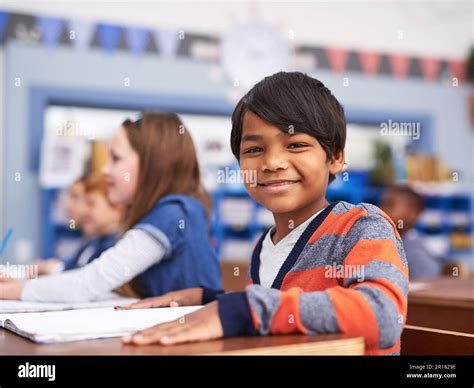 The importance of education starts young. elementary school children in class Stock Photo - Alamy