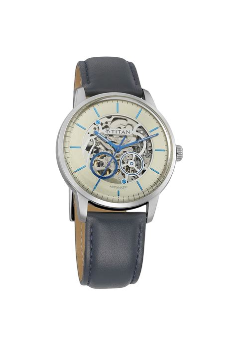 Titan Mechanical Analog Champagne Dial Men's Watch 90110SL02 ...