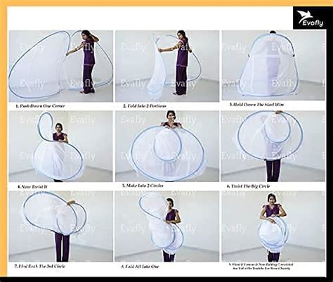 Evafly Mosquito Net for Double Bed | King Size Foldable Machardani ...