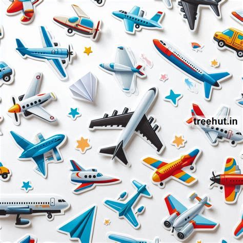 Printable Airplane Stickers and 100 Airplane Craft Activities for Kids ...