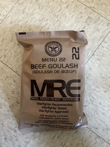 Buy mre meals ready to eat military Online | Ubuy India