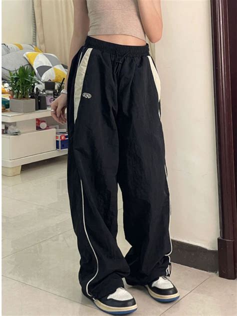 Buy Korean Y2K Baggy Parachute Joggers: 2023 Women's Hip Hop Online in ...