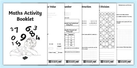 Maths Booklet for Year 4 Pupils - KS2 - Twinkl