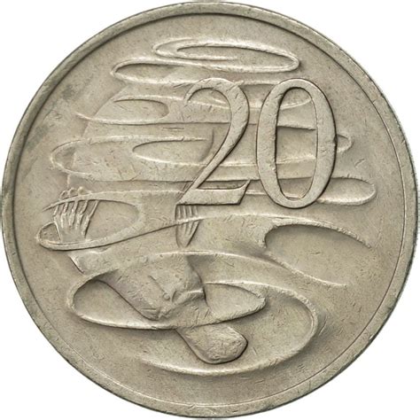 Twenty Cents 1975, Coin from Australia - Online Coin Club