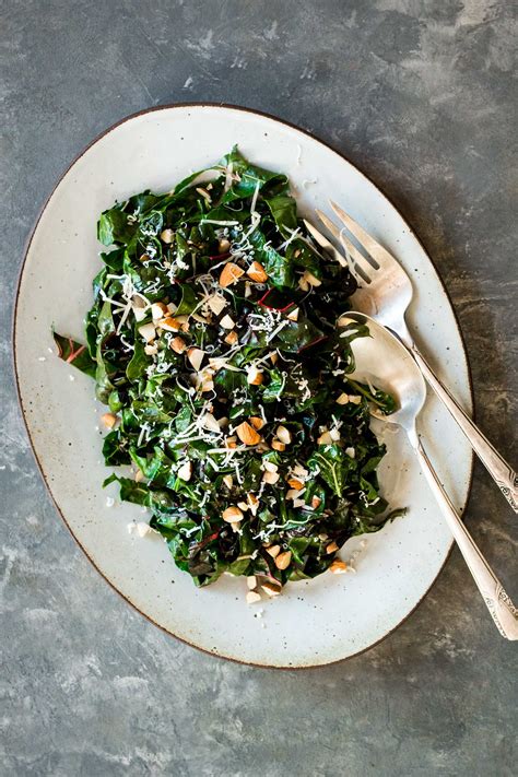 Lemon-Garlic Swiss Chard Salad from one of my favourite food blogs http ...