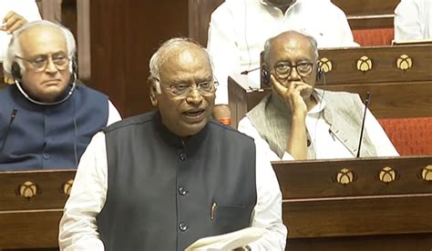 Congress President Mallikarjun Kharge Slams Govt In Rajya Sabha Over ...