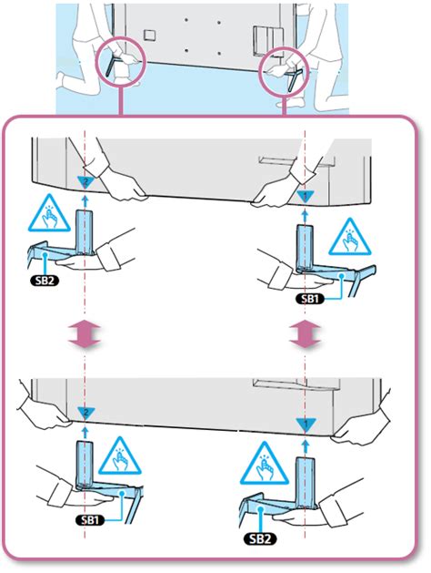 Change the height and position of the table-top stand for my TV | Sony USA