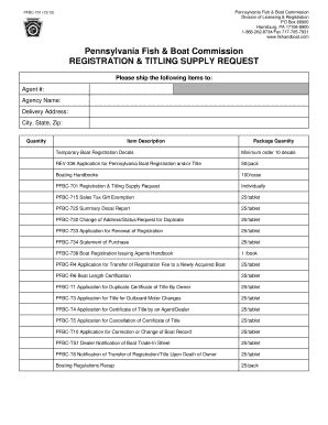 PA PFBC-701 2012 - Fill and Sign Printable Template Online