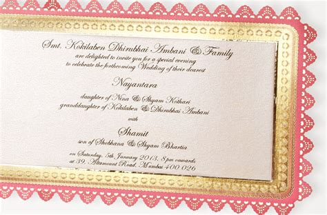Dinner Invitation | Nita and Mukesh Ambani