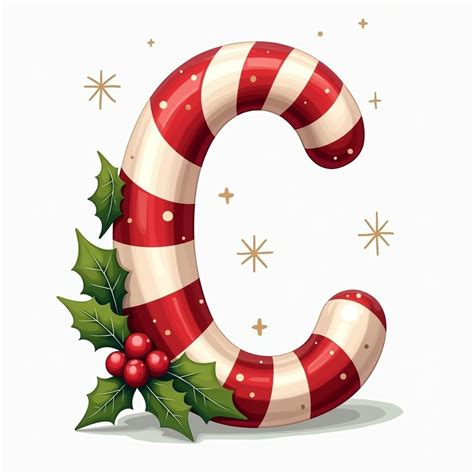 Christmas Alphabet C for Candy Cane | Christmas alphabet, Christmas ...