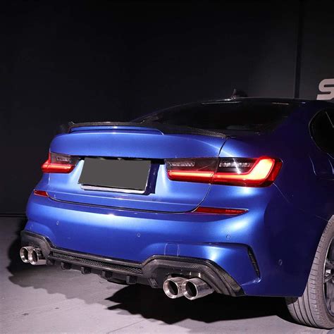 Buy TGFOF Carbon Fiber Rear Bumper Diffuser Cover UV-Protected Rear ...